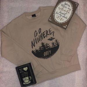 OBEY Cream/Tan Sweatshirt